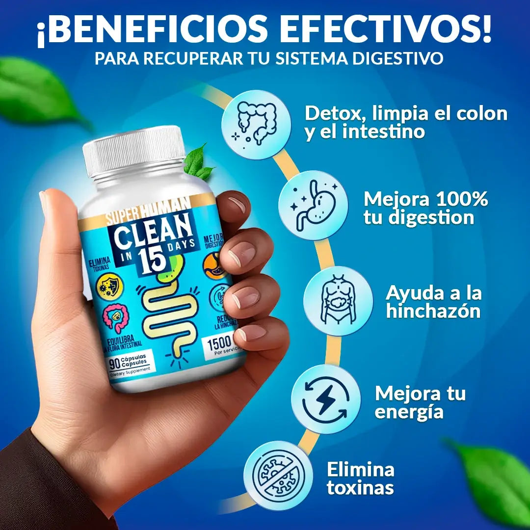 Clean15™ Limpieza Completa Estomacal en 15 días